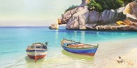 Barche Nella caletta, Sardegna (detail) Fine Art Print