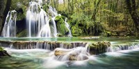 Waterfall in a forest Fine Art Print