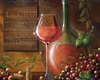 Le Cru De Vin Rose Fine Art Print