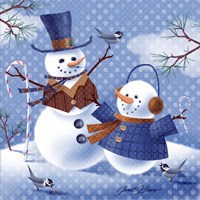 Snow Duet Fine Art Print