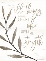 I Can Do All Things Through Christ Fine Art Print