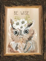 Be Wise Owl Framed Print