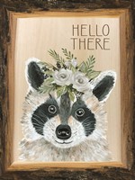 Hello There Raccoon Fine Art Print