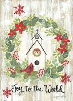 Joy to the World Wreath Fine Art Print