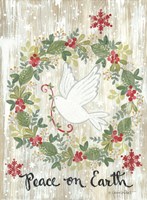 Peace on Earth Wreath Fine Art Print