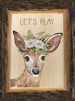 Let's Play Deer Fine Art Print
