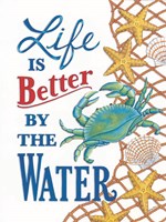 Better By the Water Crab Fine Art Print