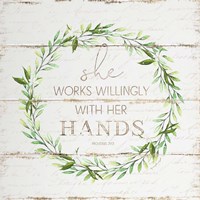 She Works Willingly Fine Art Print