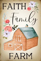 Farmhouse Floral IV Framed Print