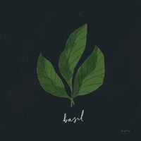 Herbs VI Black Fine Art Print