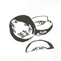 Cantaloupe II BW Framed Print