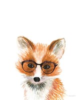 Fox in Glasses Fine Art Print