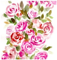 Bunches of Pink Square Fine Art Print
