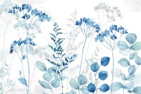 Botanical Landscape Indigo Fine Art Print