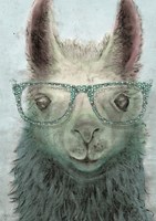 Colorful Llama panel I Fine Art Print