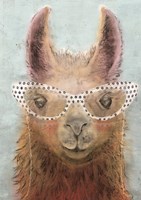Colorful Llama panel II Fine Art Print