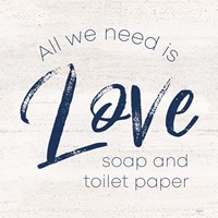 Bathroom Humor III-Love Fine Art Print