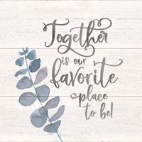 Natural Inspiration blue I-Together Fine Art Print