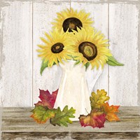 Fall Sunflowers II Framed Print