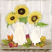Fall Sunflowers IV Framed Print
