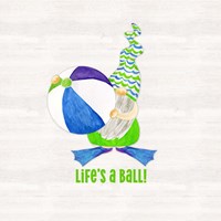 Gnomes of Summer sentiment III-Ball Fine Art Print