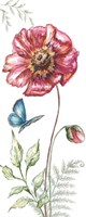 Wildflower Stem panel I Fine Art Print