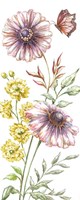 Wildflower Stem panel V Fine Art Print