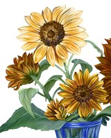 China Sunflowers II Fine Art Print
