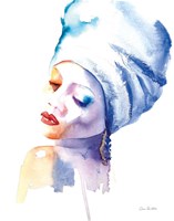 Woman in Blue Fine Art Print