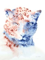 Copper and Blue Cheetah Fine Art Print