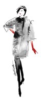 Modern Fashion II Red Crop Fine Art Print