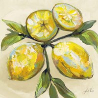 Lemons on Cream Fine Art Print