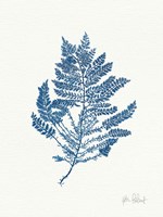 Sea Garden III Royal Blue Fine Art Print