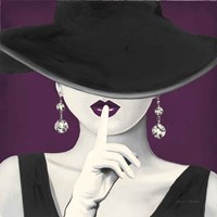 Haute Chapeau Purple I v2 Fine Art Print