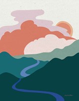 Hills and Valleys I Light Fine Art Print