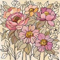 Spring Lace Floral I Fine Art Print