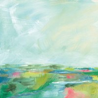 Colorful Horizon Square I Fine Art Print