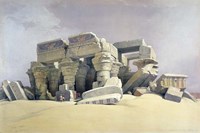 Ruins of the Temple of Kom Ombo, 19th century Fine Art Print