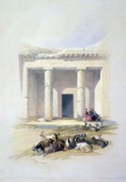 Entrance to the Cave of Beni Hassan, 19th century Fine Art Print