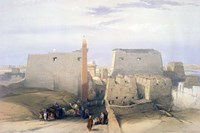Grand Entrance to the Temple of Luxor, 19th century Fine Art Print