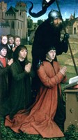 Triptych of the Family Moreel, Detail, 1484 Fine Art Print