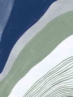 Blue Green Abstract IV Framed Print