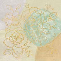 Mid Mod Sophisticated Floral II Framed Print