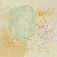 Mid Mod Sophisticated Floral I Fine Art Print