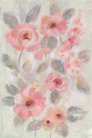 Expressive Pink Flowers I Fine Art Print