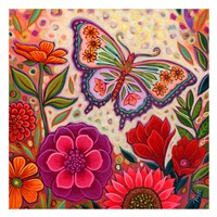 Butterfly Floral Fine Art Print