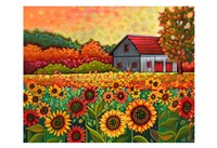 A Bright Sunflower Day Fine Art Print