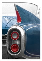 1960 Blue Cadillac Fine Art Print