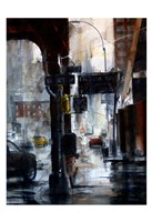 Lincoln Tunnel & 10th Avenue, rain Fine Art Print