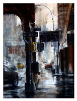 Lincoln Tunnel & 10th Avenue, rain Fine Art Print